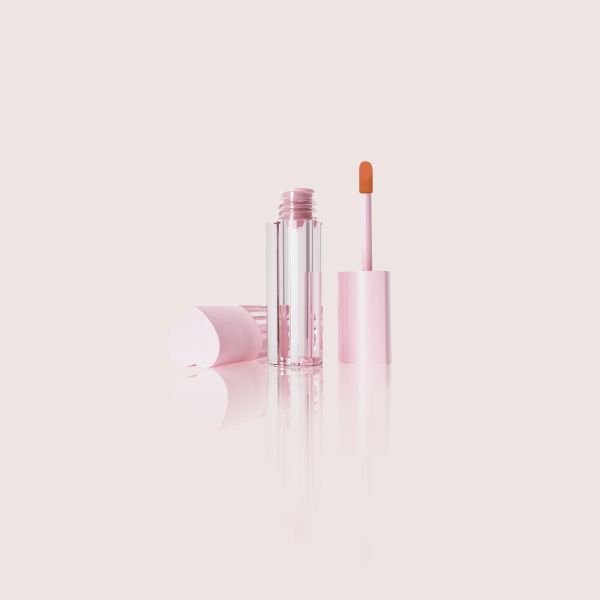87.0mm Height Heart Shape Empty Lipstick Container PETG Lip Stain Tube GC317