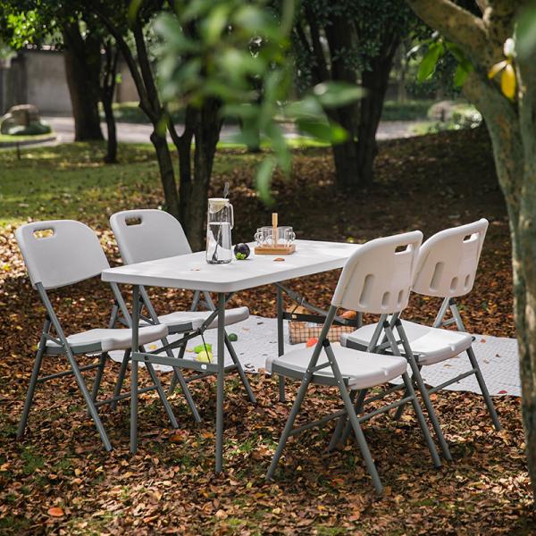 Foldable 6ft 8ft Plastic Dinning BBQ Picnic Camping Table Outdoor Furniture for Events