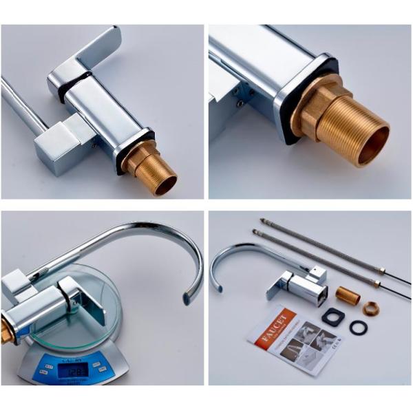 360° rotatable easy to care kitchen basin faucet adjustable temperature faucet