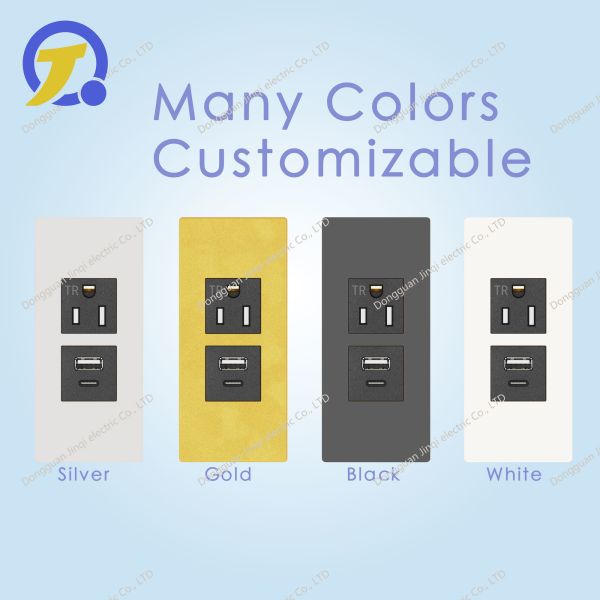 Desktop office socket. Customized socket with fast charging feature. Convenient and comes with various certifications from the United States.