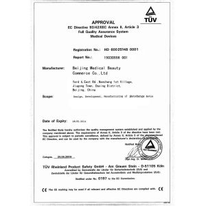 BEIJING MEDICAL BEAUTY COMMERCE CO.,LTD Certifications