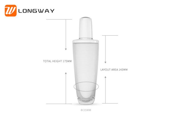 Emulsion Packaging Plastic Cosmetic Bottles Round Shape 100g Recycled