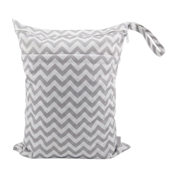 3 Pcs Lightweight Fancy Pretty Diaper Bags 2 Pockets Daycare Nylon Logo Printable