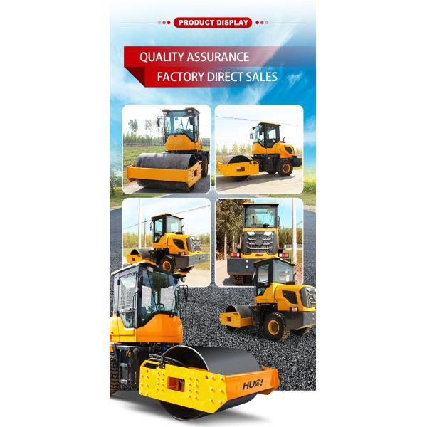 Braking System Disc Air Cap Oil Brake Single Drum Vibration Rollers 5ton Road Rollers