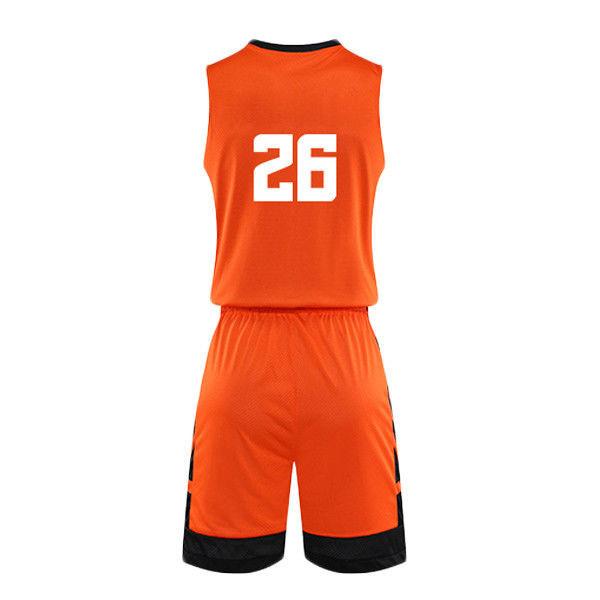 O jérsei alaranjado à moda de pouco peso do basquetebol faz sob medida toda Eco disponível amigável