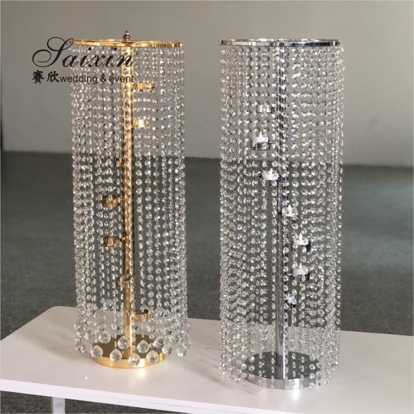 ЗТ-123 Свадебные принадлежности кристаллический цветочный стенд для центральных столов свадебного стола