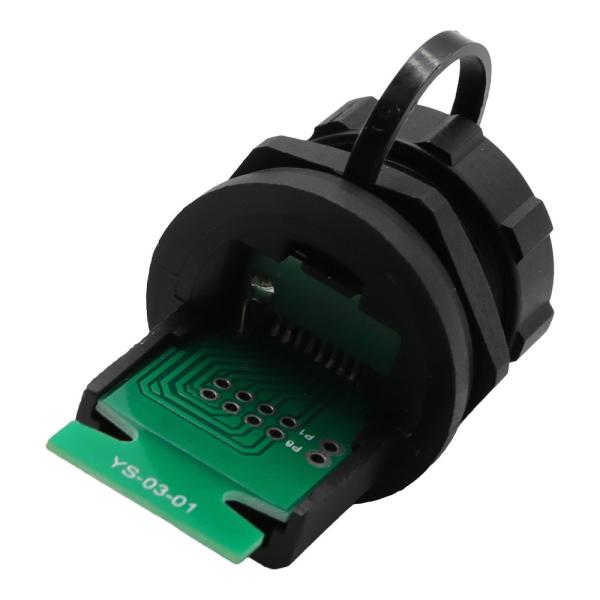 Пластиковые материальные соединители кабеля связи RJ45 для сети