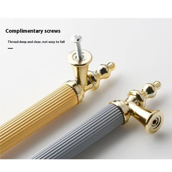 Luxury Cabinet Wardrobe Bathroom Cabinet Door Drawer Furniture Handle Hardware Decorative Handle for Kitchen Living Room