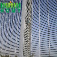 358 Panneau de clôture à treillis métallique de haute sécurité anti-escalade 1,5 m Sécurité extérieure WPC Cadre de vue claire acier métallique