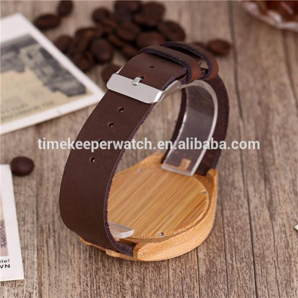 2017 New design Bamboo watch made out bamboo custom logo High quality Wood watch