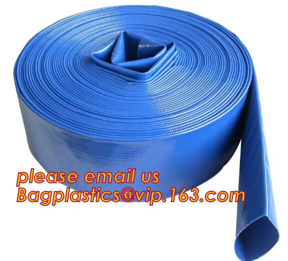 Customized inch 3/4-16 discharge water pvc layflat hose tubing pipe flexible lay flat irrigation agricultural water ho