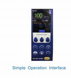 Feeding Syringe Infusion Pump SH-700 2.8 Inch Color TFT Double CPU System Spanish Software