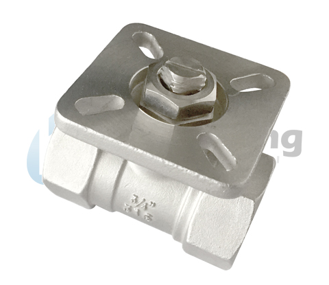 Шариковый клапан Нпт/Бсп привода нержавеющей стали 1/4 дюймов 304 продел нитку