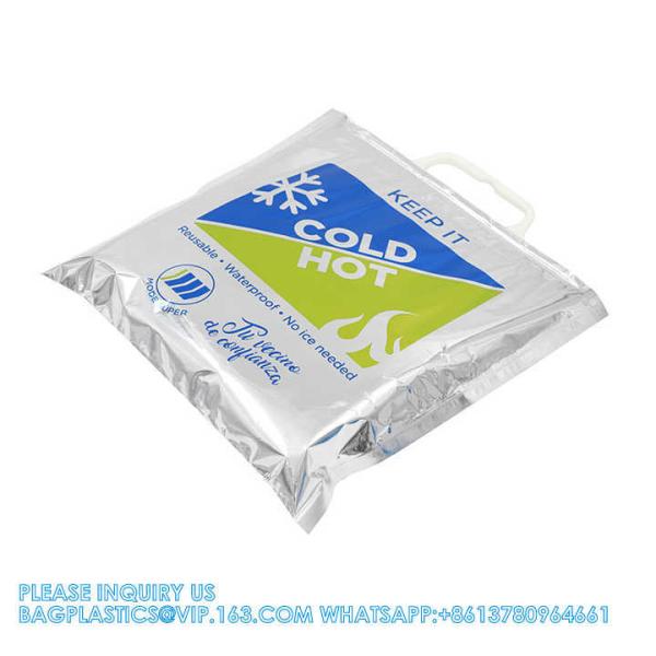 Reinforced Heavy Duty Hot Cold Lunch Totes Reusable Disposable Food Travel Picnic Thermal Delivery Insulated Bag