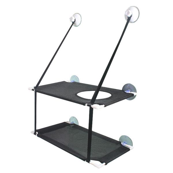 Двух-палуба Washable окна смертной казни через повешение чашки всасывания гамака кота съемная