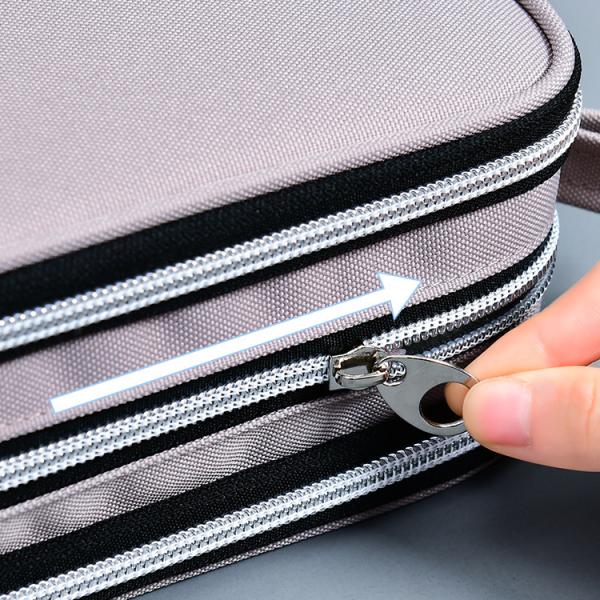 Large Capacity School Pencil Case Customized Canvas Pencil Bag with Colorful Pattern