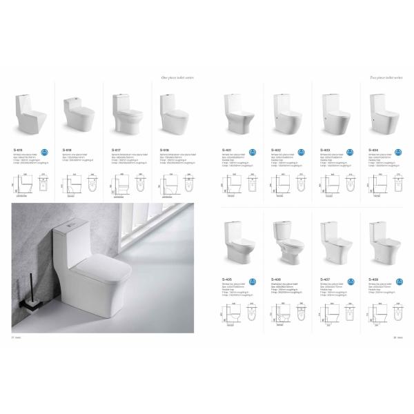 Two Piece Washdown Bathroom WC Toilet Elongated Seat Included