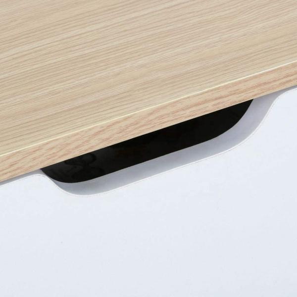 Contemporary Veneer Small Timber Bedside Table 12 inch nightstand