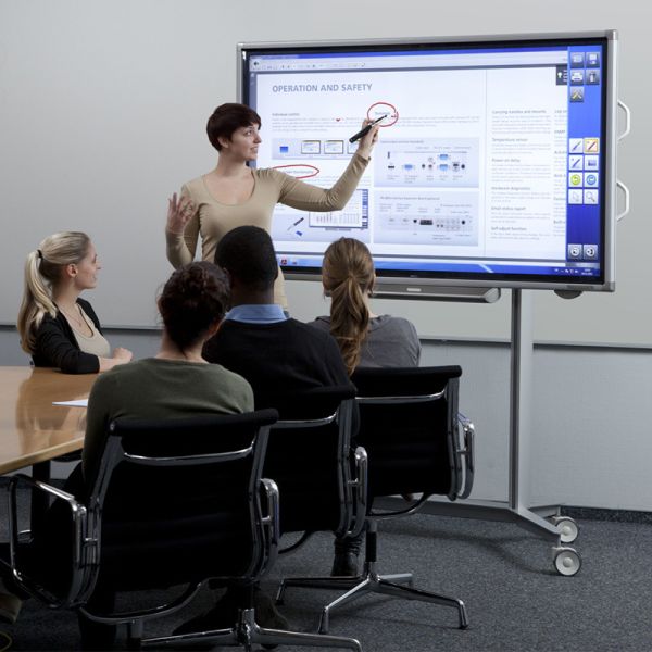 75" Smart Board Interactive Whiteboard Touch Screen Flat Panel 4K UHD for Office