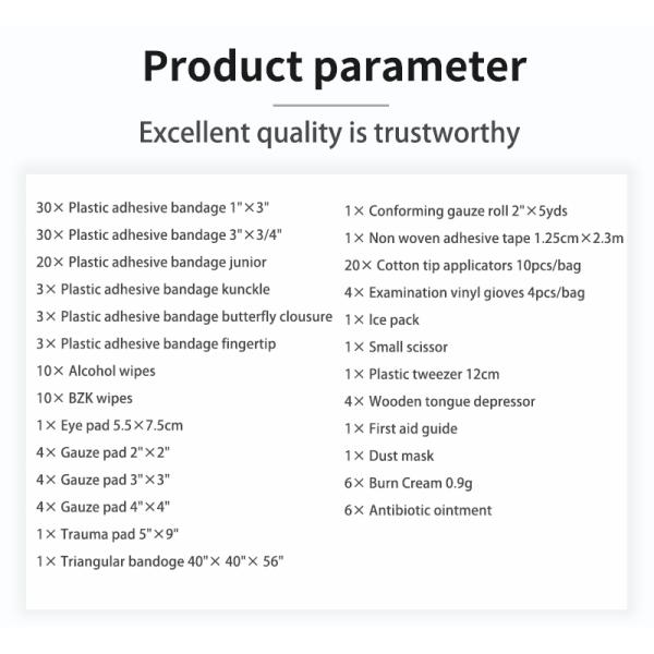 First Aid Kit for 25 People Meets OSHA & ANSI for Outdoor/Camping/Travel Emergency Medical Providers