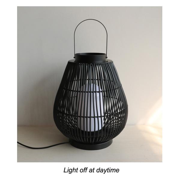 IP44 Waterproof Rattan Garden Lanterns For Outdoor Landscape Floor