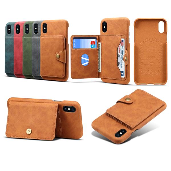 Magnetic Iphone 11 Pro Max Leather Phone Cases OEM TA020 Phone Pouch Case