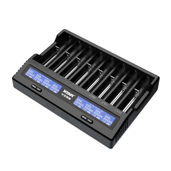 VC8S Li Ion Battery Chargers 3A Universal Battery Charger With LCD Display