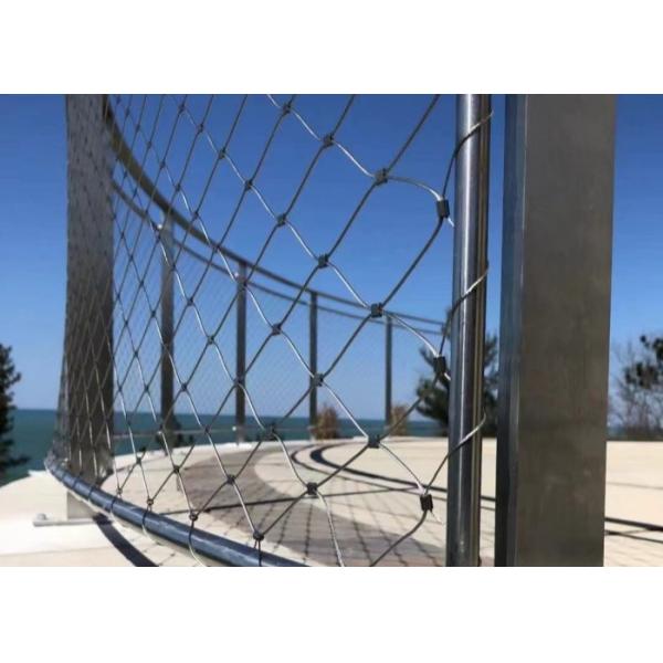 Stainless Steel Wire Rope Mesh Durable 25*25mm Stainless Steel Cable Netting