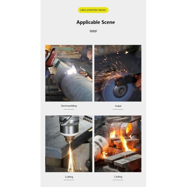 Удлинение коровьей шкуры электрическая сварка сварщик сварка высокотемпературный огнеупорный рабочий защитный рукав