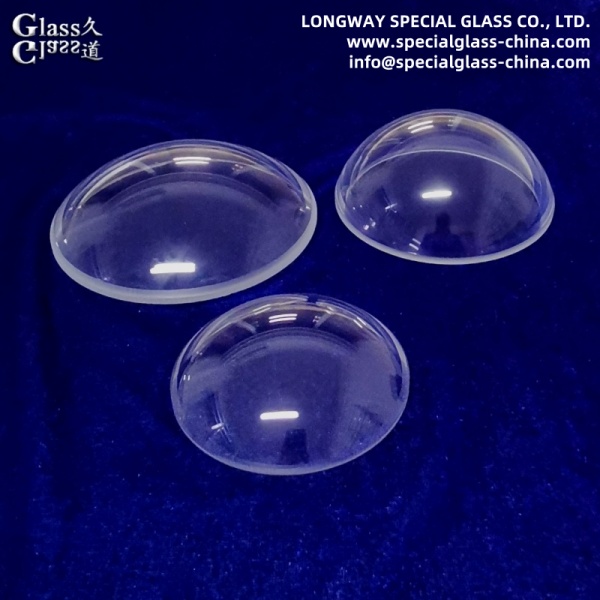 OEM Anti-reflective Coating Optical Hemispherical Dome for CCTV Photography