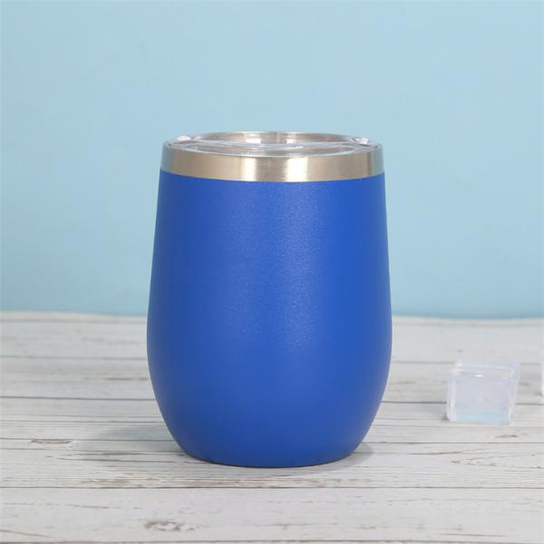 O ovo dá forma à secadora de roupa de aço inoxidável 12oz do copo de 304 201 garrafas térmicas