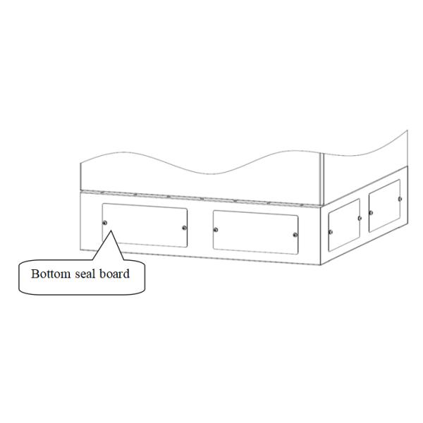 luz de un sólo recinto del gabinete montado en la pared al aire libre 48V DC LED del control de la temperatura 20U