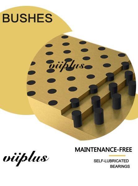 Solid Bronze Self Lubricating Bearing | Graphite Slide Wear Plate