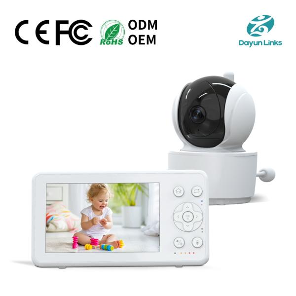 4.3 Inch Video Baby Monitor With Camera Multiple Cameras Supported