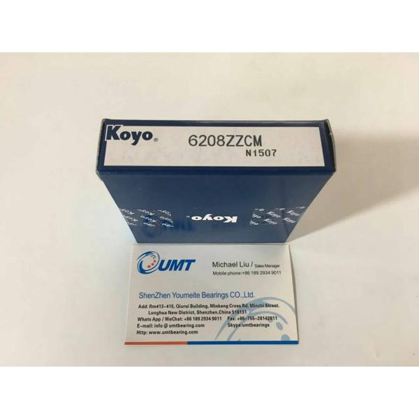 KOYO precision bearing  6208ZZ deep groove ball bearing 40*80*18 mm using for conveyor ,mixer etc.