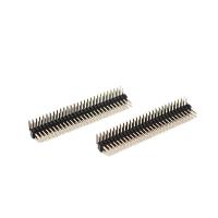 90 inmersión Alfiler Encabezamiento Conectors Double Row ROHS del PWB de la echada del grado 1.27m m
