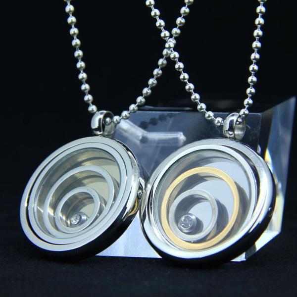 Factory Direct Glass Round Floating Charm Lockets LPG110