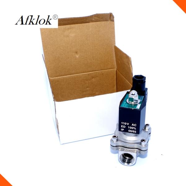 C.A. natural de aço inoxidável da válvula de solenoide 220V do gás de um Lpg de 3/4 de polegada