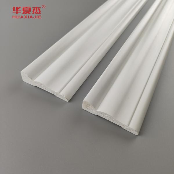 White PVC Skirting Decoration Pvc Moulding Moisture Proof Home Decoration