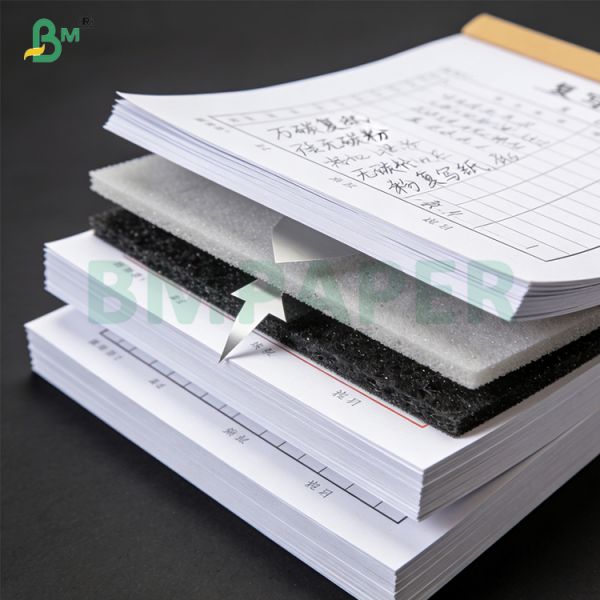 78gsm CB CFB CF Yellow White Pink Carbonless Copy Paper 214MM
