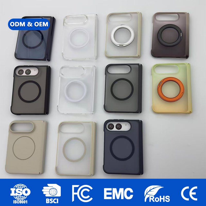 For iPhone 18 Fold Premium 360° Rotating Magnetic Stand Phone Case, 4-Corner Drop Safe, Fast Charge, OEM/ODM