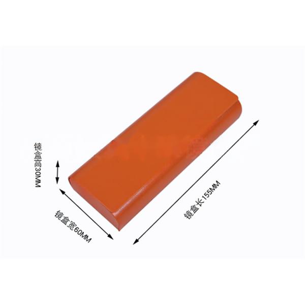 Velvet PU Leather Eyeglass Case Custom Logo Printing Eyeware Sunlass