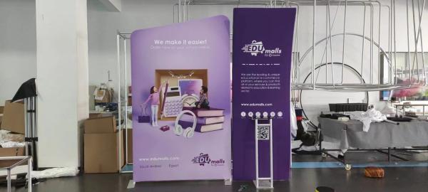 Trade Show Stage Modular Exhibition Systems CMYK Portable Display Stands For Exhibitions