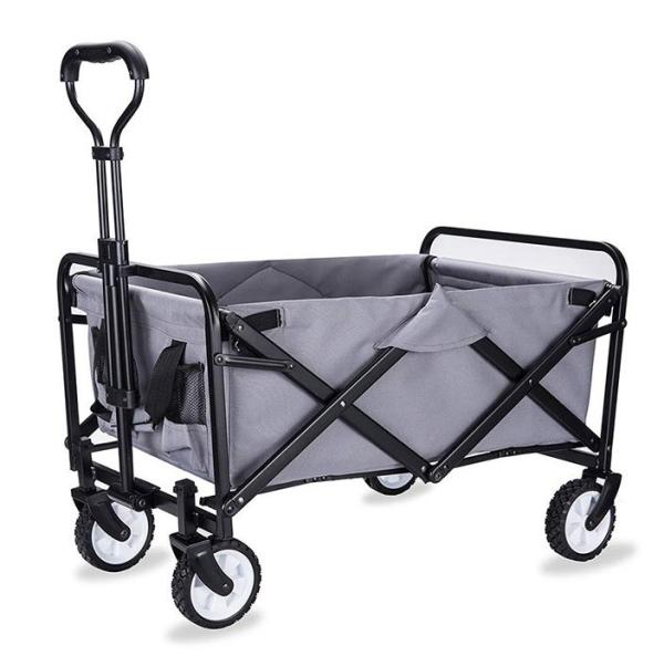 Movable Outdoor Utility Wagon easy Setup for Grocery Shopping and Gardening