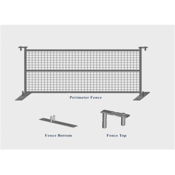 Canada Standard Galvanized Temporary Fence Powder Coated with Base