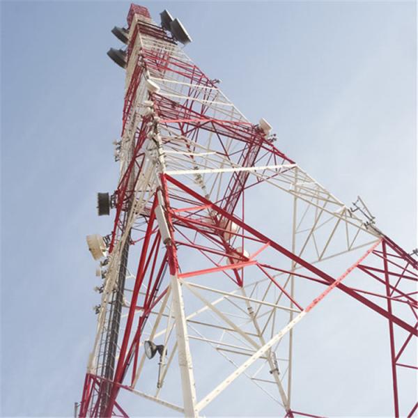 Galvanized Multi Functional Steel Angular Gsm Internet Antenna Telecommunication Towers