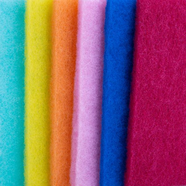 Colorful Tough Scouring Sponge Pad for Long-Lasting Quick-Dry Cleaning on Non-Stick Cookware and Stainless Steel