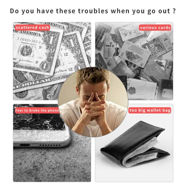 Крышка телефона многофункционального случая телефона Iphone 14 кожаного противоударная кожаная