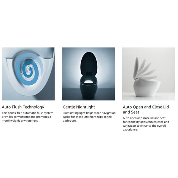 Водостойкая очистка воздуха акриловая ABS интеллектуальная сиденье туалета