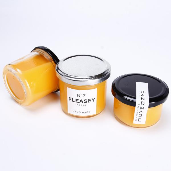 Empty Wide Mouth Glass Storage Jars 30ml 50ml 100ml Glass Sauce Jar